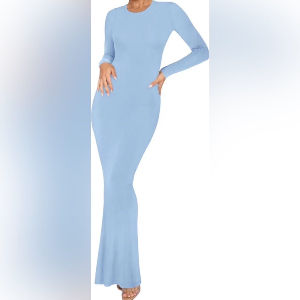 Minimalist Long Sleeve Mermaid Dress